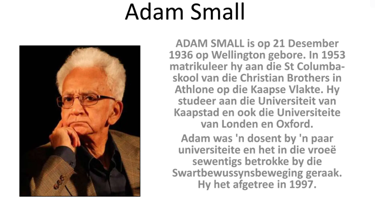 Course: Doemanie deur Adam Small